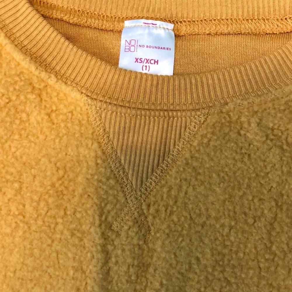Fuzzy Yellow Pullover - Picture 2 of 4